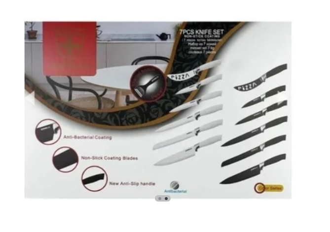 Juego de cuchillo 7 piezas/con pelador d